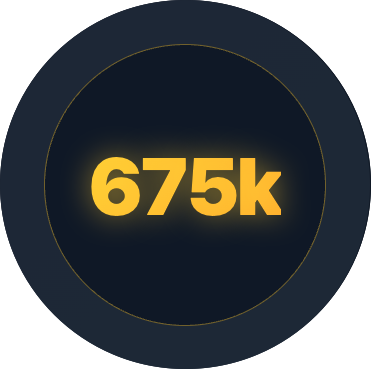 675k charcoal gold circle