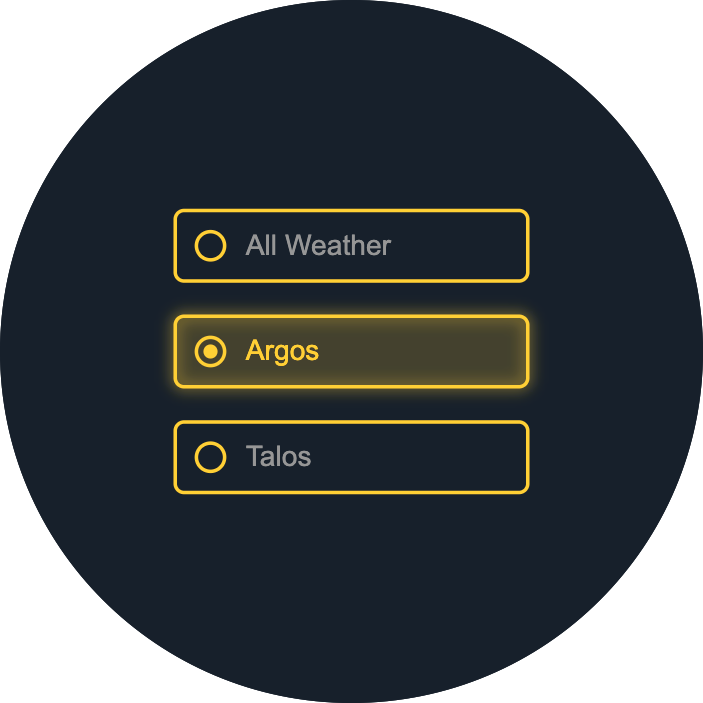 Algo list circle gold